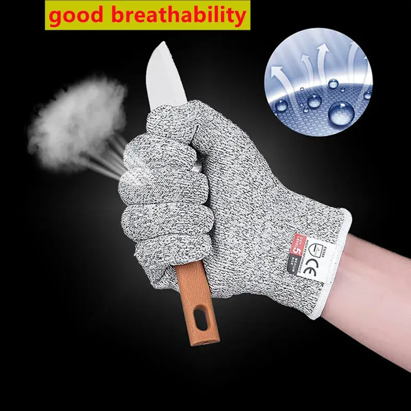 Level 5 High-strength Safety Anti Cut Gloves Kitchen Gardening Industry Anti-Scratch Glass Cutting Breathable Safety Gloves