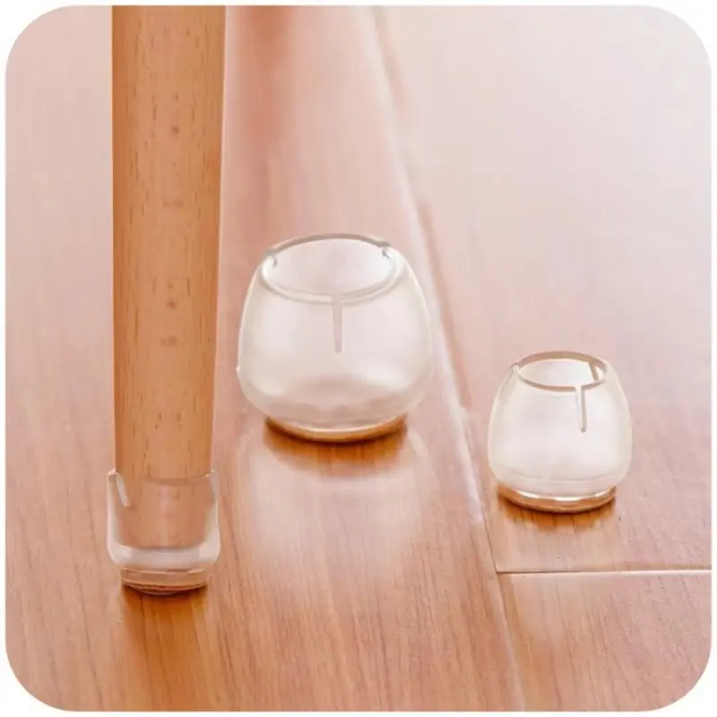 24/16Pcs Chair Leg Caps Furniture Non-slip Wood Floor Protector Silicone Table Furniture Leveling Feet Pad Home Decor