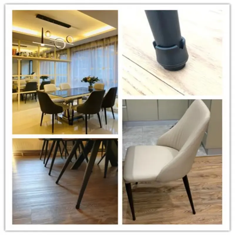 24/16Pcs Chair Leg Caps Furniture Non-slip Wood Floor Protector Silicone Table Furniture Leveling Feet Pad Home Decor