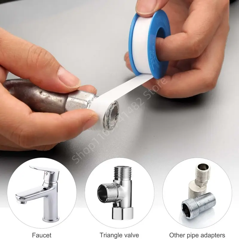 1-30Pcs PTFE Water Pipe Tape Oil-free Sealing Tape Fitting Thread Seal Tape White Pipe Thread Seal Raw Material Tape