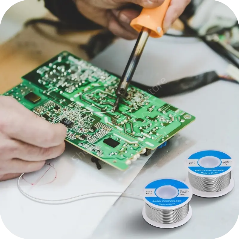 New 50/100g Soldering Tin Wire Low Melt Soldering Tin Wire 0.8mm/1.0mm Tin Melt Rosin Core Roll No-clean FLUX 2.0%