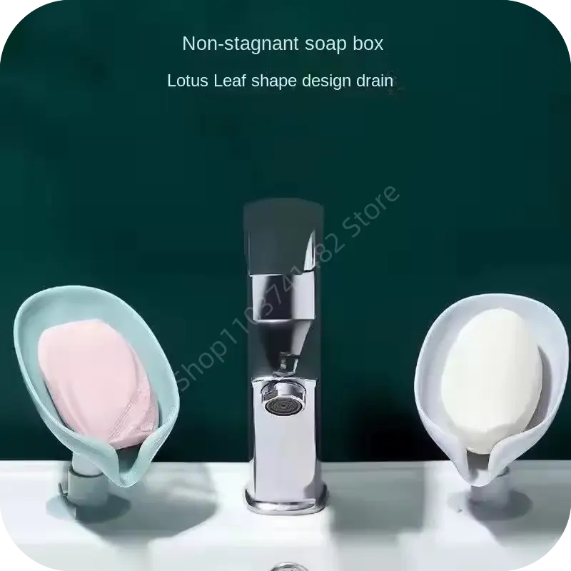 1pcs Soap Box Creative Draining Soap Storage Rack Punch Free Suction Cup Personalized Cute Household Shelf Bathroom Artifact