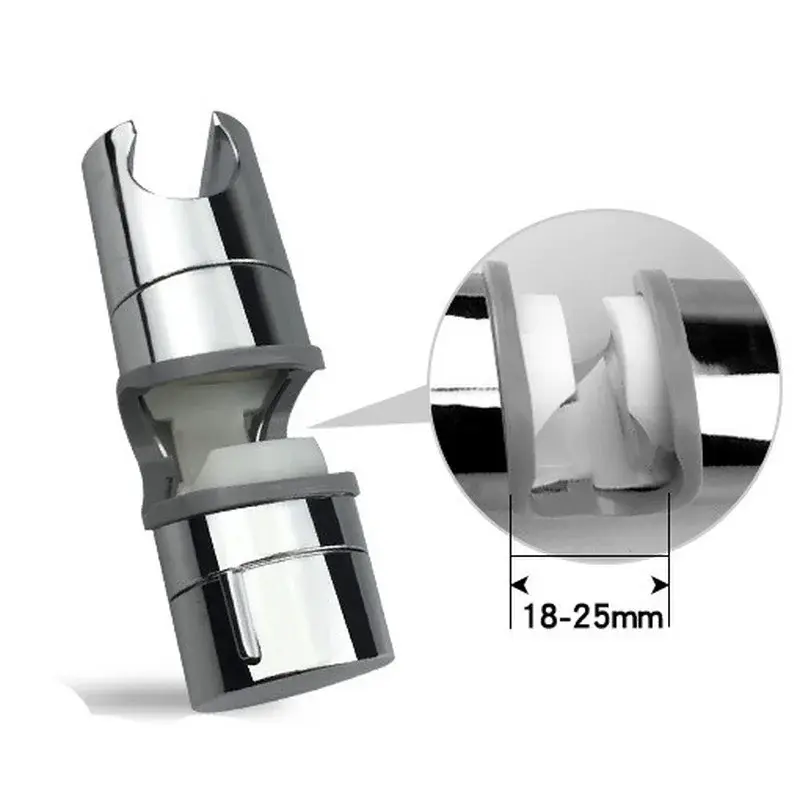 Universal Shower Head Holder Adjustable 18~25mm 360° Rotation ABS Plastic Shower Slide Rail Bar Holder Bathroom Accessories