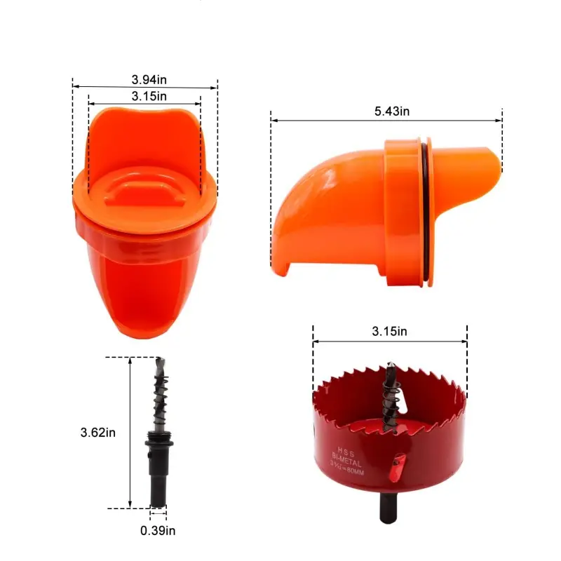 Chicken Feeder DIY Rainproof Poultry Automatic Gravity Feeder Port Reduce Spillage Food Farm Chicken Duck Food Hole Opener Tool