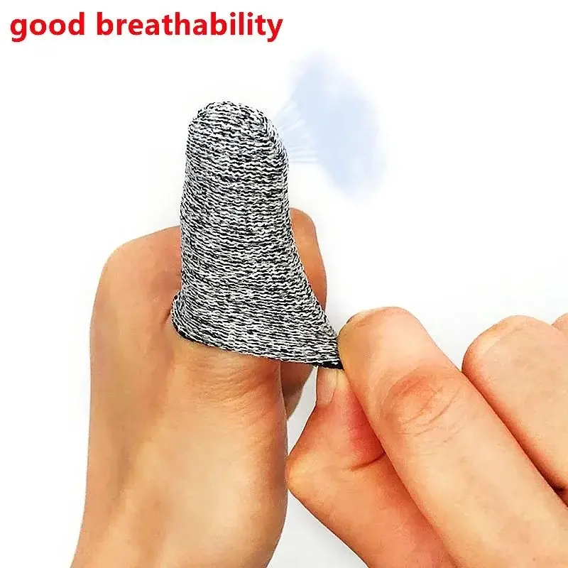 10/50Pcs Anti-Cut Finger Cover Finger Protector Sleeve High-Strength Safety Flexible Anti Cut Fingertip Gloves Kitchen Tool