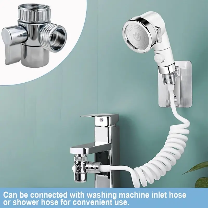 Plastic /Zinc AlloySwitch Faucet Adapter Kitchen Sink Splitter Diverter Valve Water Tap Connector for Shower Bathroom Accessory