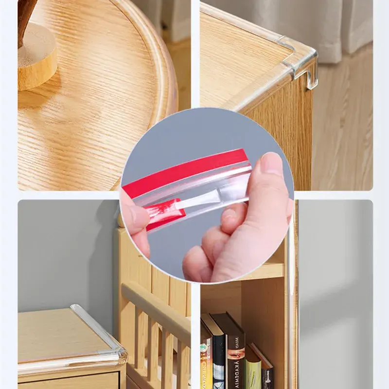 3 Meters Transparent PVC Baby Protection Strip with Double-Sided Tape Anti-Bumb Kids Safety Furniture Guard Corner Protectors