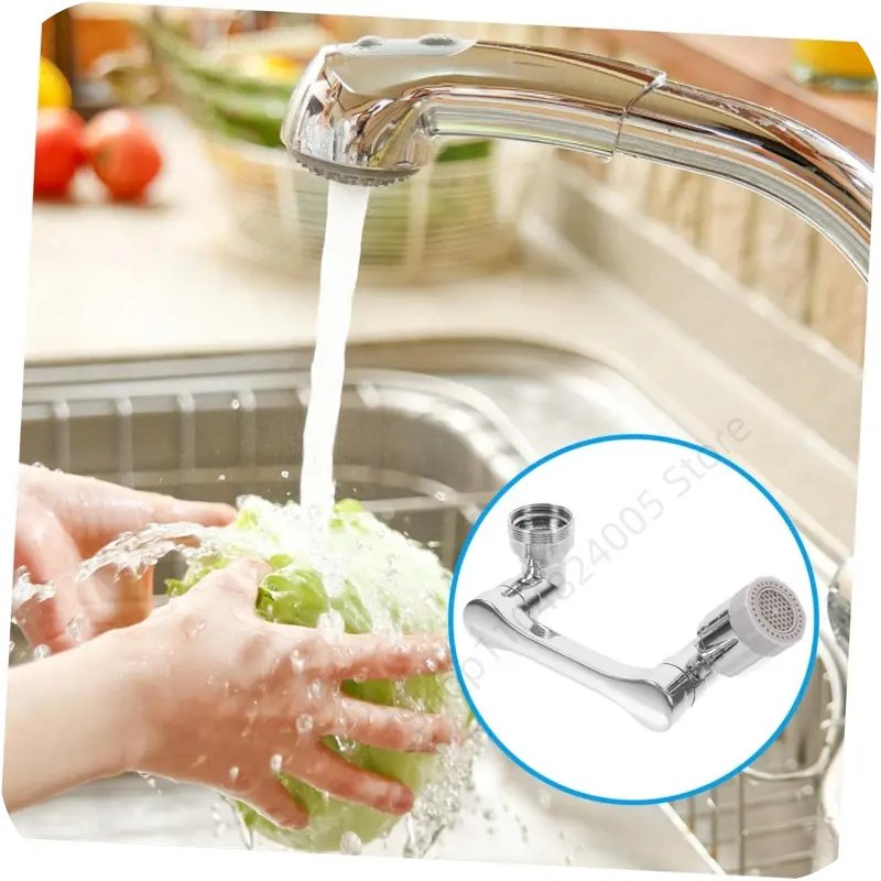 1080° Rotation Faucet Sprayer Head 22/24mm Adaptor Universal Washbasin Faucet Extender Aerator Bubbler Nozzle Kitchen Tap