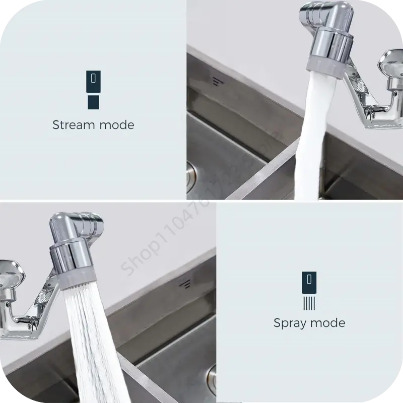 1080° Rotation Faucet Sprayer Head 22/24mm Adaptor Universal Washbasin Faucet Extender Aerator Bubbler Nozzle Kitchen Tap