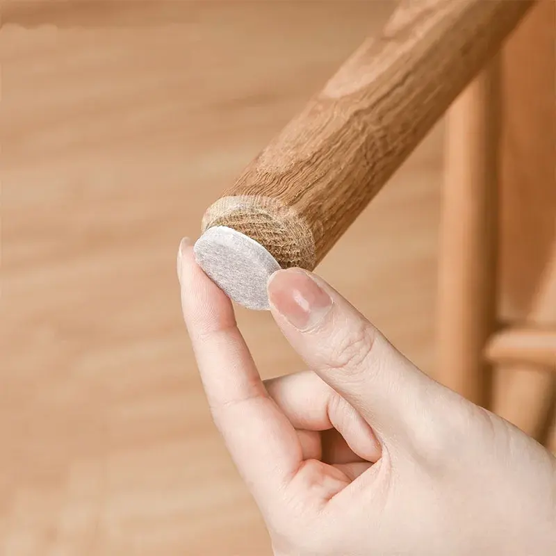 72-3Pcs Self Adhesive Thicken Felt Chair Leg Pads Furniture Mute Anti-Slip Mat Wood Floor Protector Pads Doorknob Bumper Pad