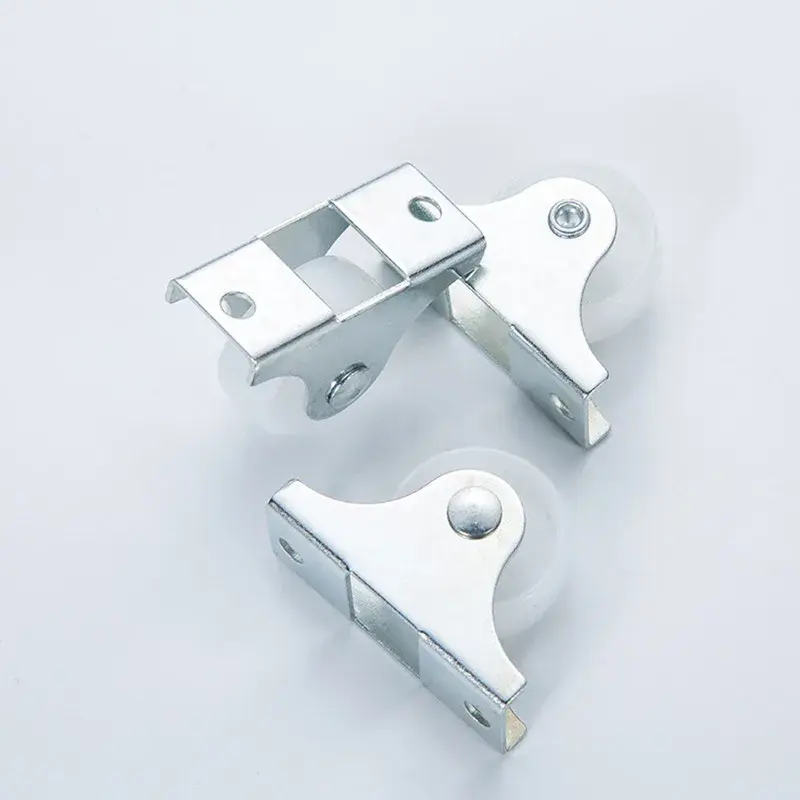 4/8/16pcs White Rail Fixed Casters 1 Inch Small One-Way Wheel Furniture Wheel Plastic Directional Wheel Hardware Accessories