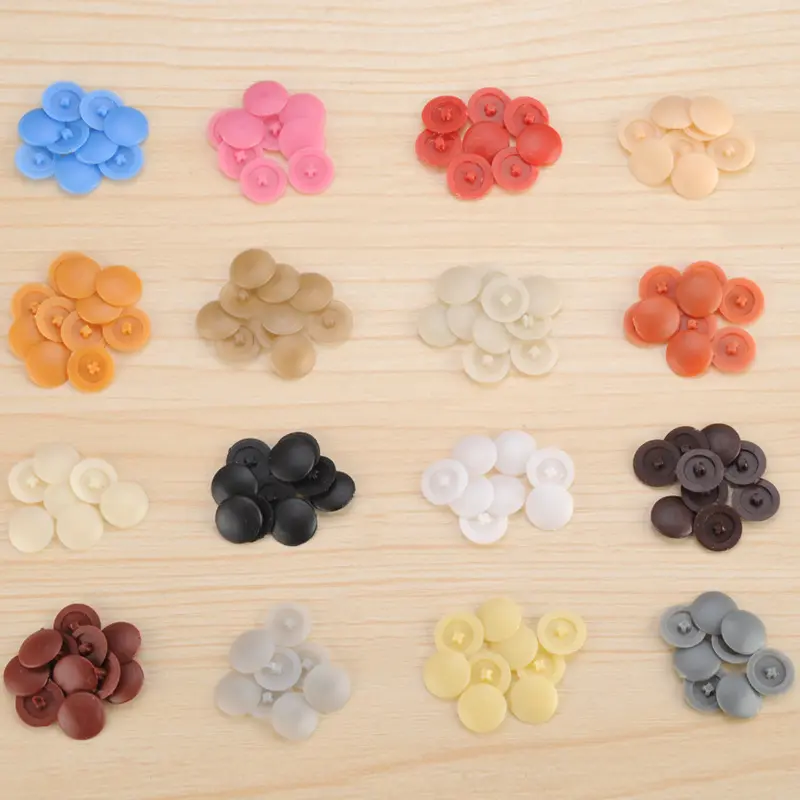 100pcs Plastic Nuts Bolts Covers Snap Self-tapping Screws Exterior Protective Decor Caps Furniture Hardware Accessories