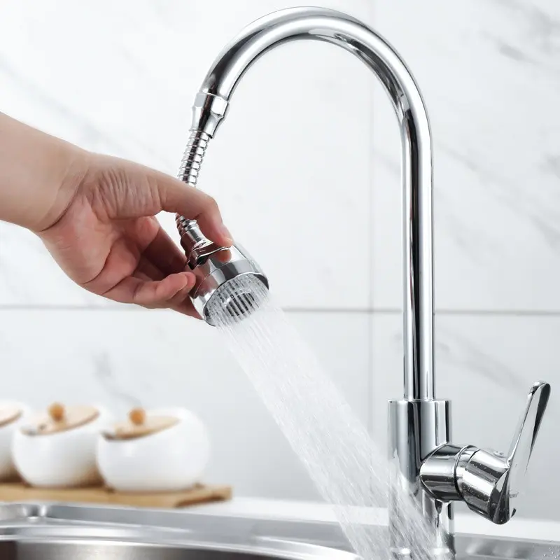 New 360 Degree Swivel Kitchen Faucet Aerator Adjustable 2/3 Modes Sprayer Filter Diffuser Water Saving Nozzle Faucet Connector