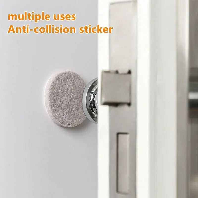 72pcs Felt Chair Leg Pads Furniture Feet Self Adhesive Thicken Mute Anti-Slip Mat Wood Floor Protector Pads Doorknob Bumper Pad