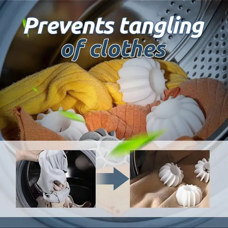 Laundry Ball Reusable Anti-tangle Silicone Clothes Hair Cleaning Tools Washing Machine  Cat Hair Catcher Laundry Ball