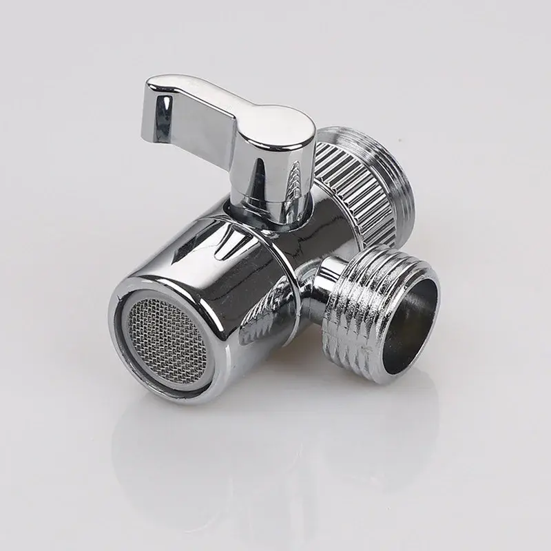 Water Tap Connector Switch Faucet Adapter Kitchen Sink Splitter Diverter Valve for Toilet Shower Bathoom ColdHot Water Separator