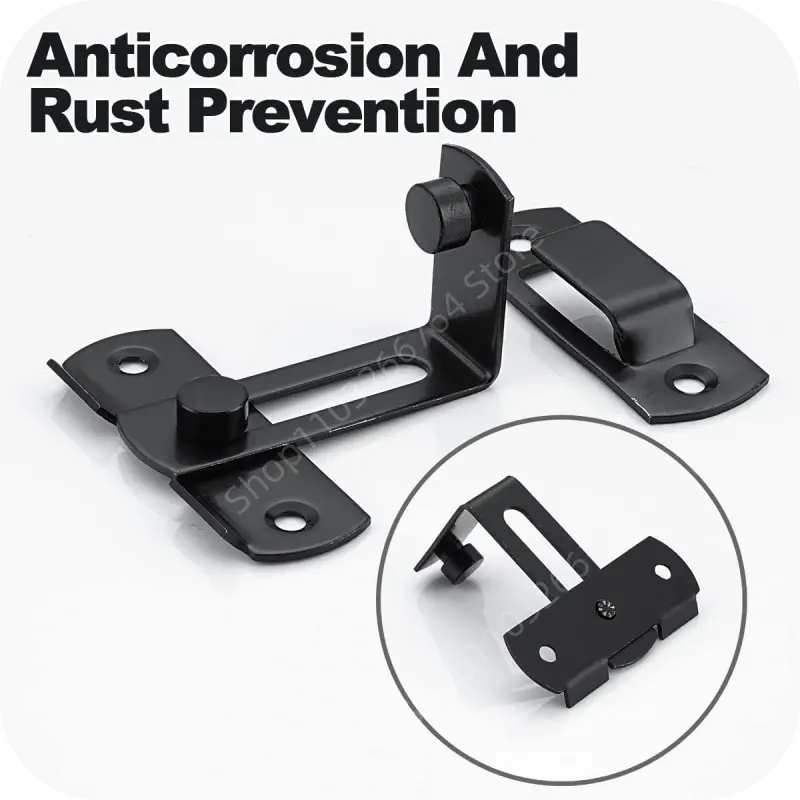 Door Lock Guard Latch Bolt 90/180 Degree Stainless Steel Toggle Latch Sliding Barn Lock Hardware Gate Latches for Window Closet