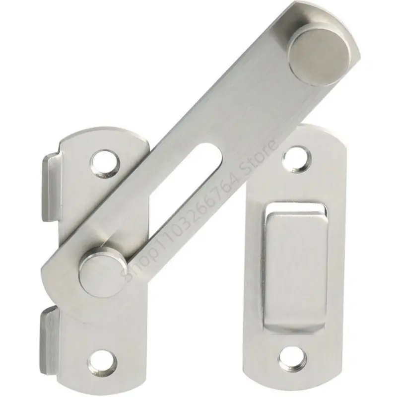 Door Lock Guard Latch Bolt 90/180 Degree Stainless Steel Toggle Latch Sliding Barn Lock Hardware Gate Latches for Window Closet