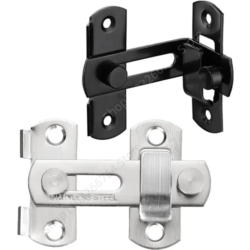 Door Lock Guard Latch Bolt 90/180 Degree Stainless Steel Toggle Latch Sliding Barn Lock Hardware Gate Latches for Window Closet