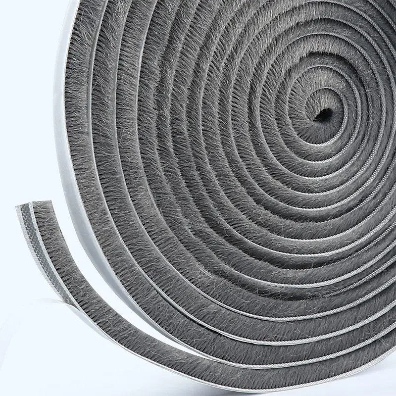 5/10M Self-adhesive Aluminum Alloy Door and Window Sound Insulation Wind Protection Collision Prevention Dust Sealing Strip