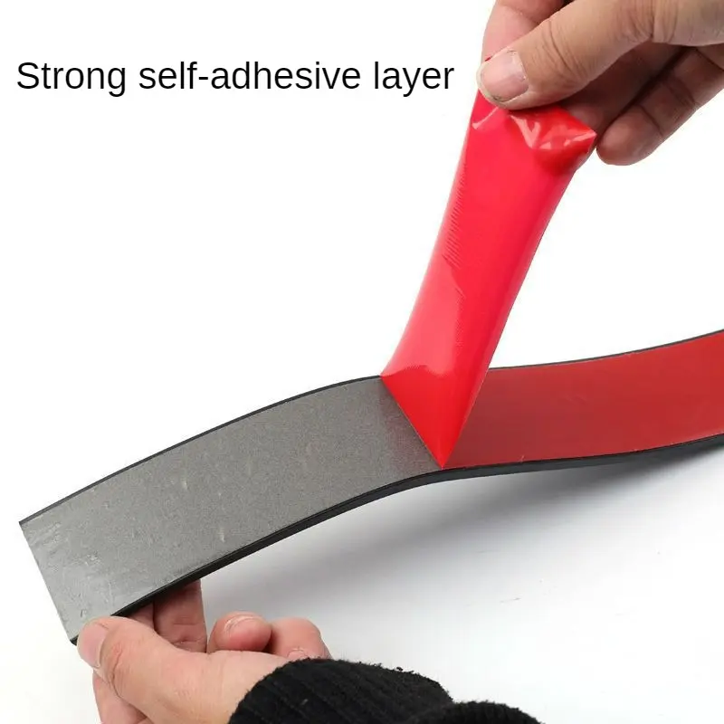 50cm Black Silicone Rubber Strip Self Adhesive Sealing Strip Anti-skid High Temperature Resistant Durable Anti-collision Gasket