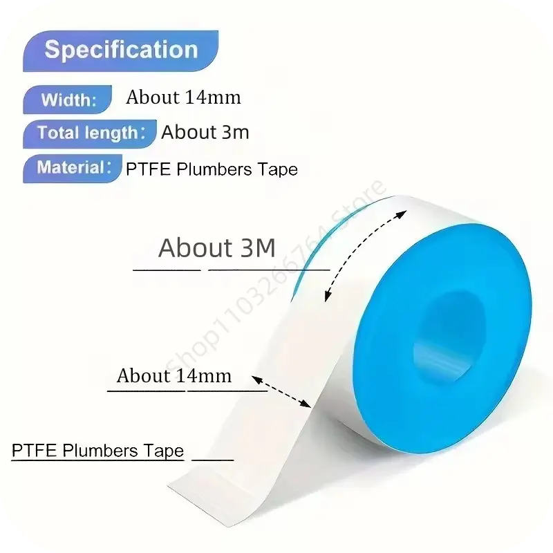 1/3/5/10 Pcs Seal Tape Thread Seal Waterproof Leak Tape Duct Tape Plumbing Fitting Oil-Free Repair Tool Adhesives Sealants