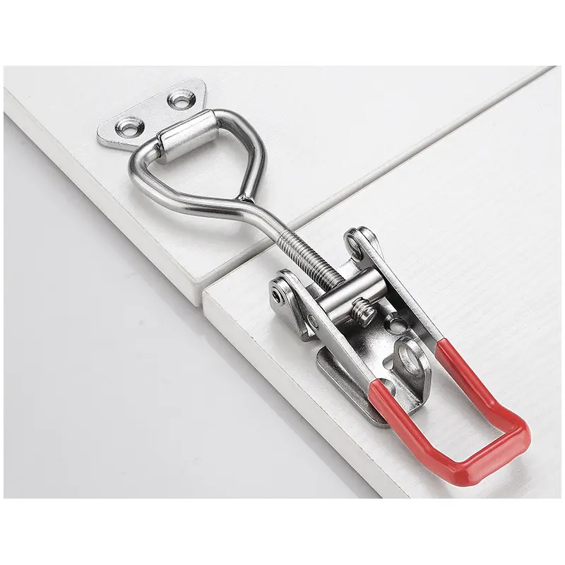 2/4/6/8 Pcs Adjustable Quick Release Clamp Anti-Slip Push Pull Toggle Clamp Toolbox Case Metal Toggle Latch Catch Clasp Tools