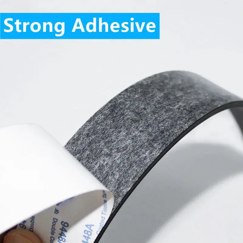50cm Black Silicone Rubber Self Adhesive Seal Gasket Anti-skid Shock Absorption High Temperature Resistant Sealing Strip