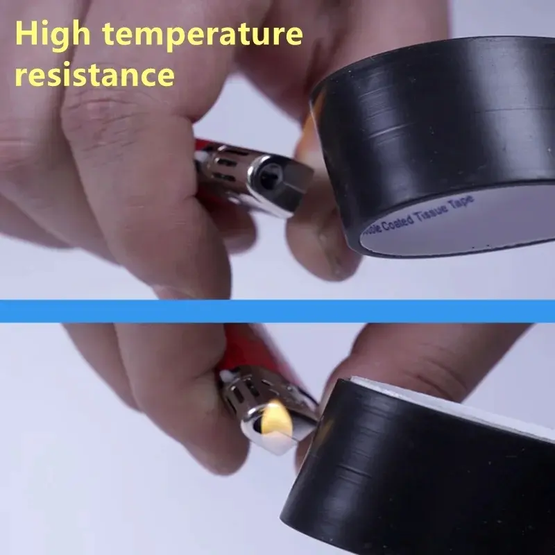 50cm Black Silicone Rubber Self Adhesive Seal Gasket Anti-skid Shock Absorption High Temperature Resistant Sealing Strip