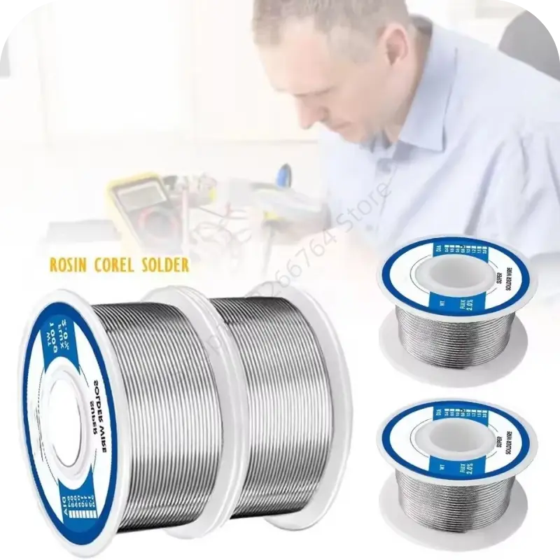 50g/100g Rosin Core Tin Solder Wire 63/37 Solder Wire Dia 0.8mm/1.0mm High Purity Fusible Tin Easy Melt Wire Circuit Repair