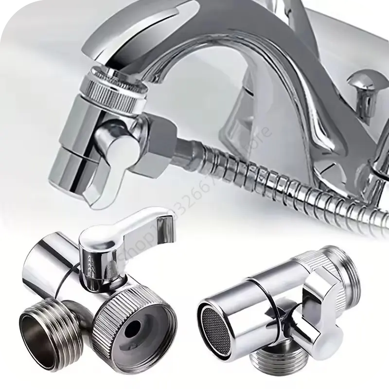 M22/M24 Switch Faucet Adapter Switch Faucet Adapter Kitchen Sink Splitter Diverter Valve Water Tap Connector for Shower Bathroom