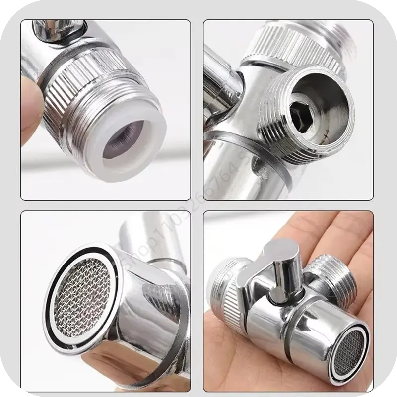 M22/M24 Switch Faucet Adapter Switch Faucet Adapter Kitchen Sink Splitter Diverter Valve Water Tap Connector for Shower Bathroom