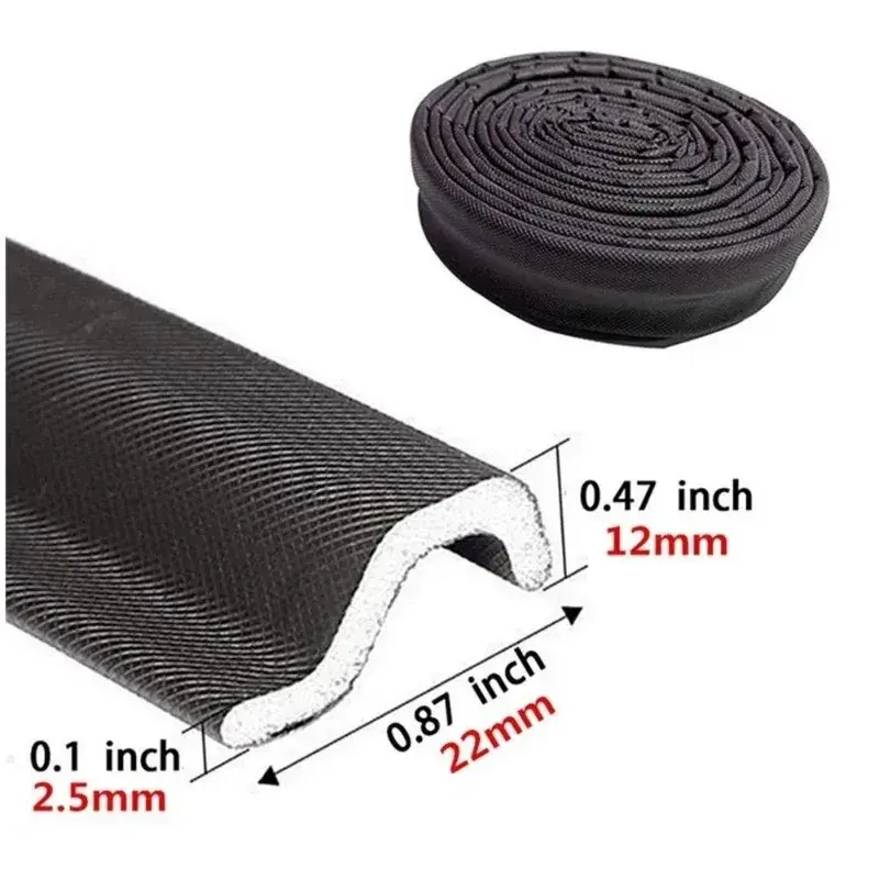 6-40M Casement Window Seal Tape Soundproof Acustic Foam Tape for Weather Stripping Door Seal Gap Filler Noise Reductian Artifact