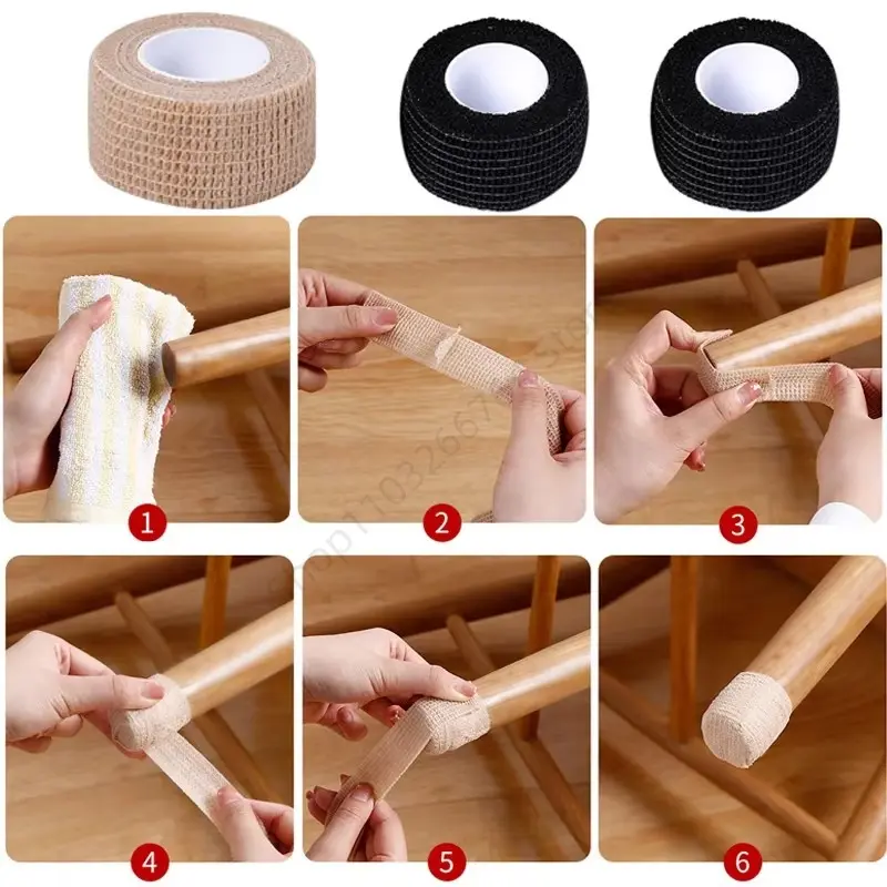 1-20Pcs 2.5m/Roll Felt Furniture Leg Pad Anti-Silent Floor Protection Mats Tables Chairs Wear-Resisting Tape Leg Pads Home Decor