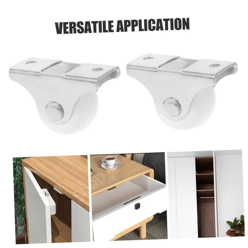 8/16Pieces 1Inch Silent Multipurpose Furniture Linear Wheel Small Wheel Castors for Workbench Shopping Carts Shelves Table Chair
