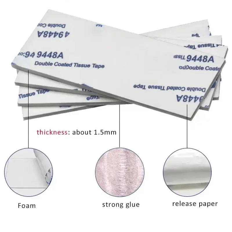 50pcs Super Strong EVA Double Sided Adhesive Foam Tape Home Auto Office Accessories High Viscosity Adhesive Fixed Mounting Tape