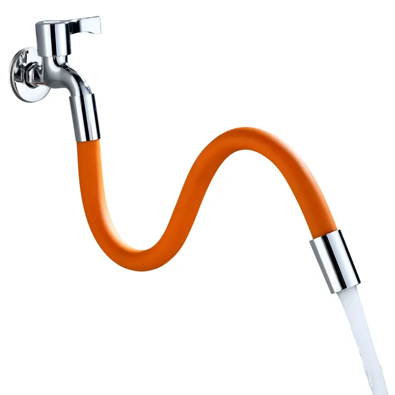 360° Rotation 1/2'' Faucet Extender Bathroom Adjust Free Bending Splashproof Universal Extension Tube Adapter Accessories Nozzle