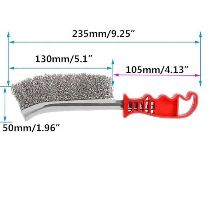 Multi-function Tool Wire Brush Copper Plated Metal Surface Rust Removal Cleaning Brush Kitchen Grill Rust Removal Clean Tool