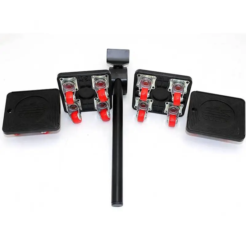 New 5Pcs Heavy Duty Furniture Lifter Furniture Moving Transport Roller Set Lifter Transport Tool Furniture Mover Roller Wheel