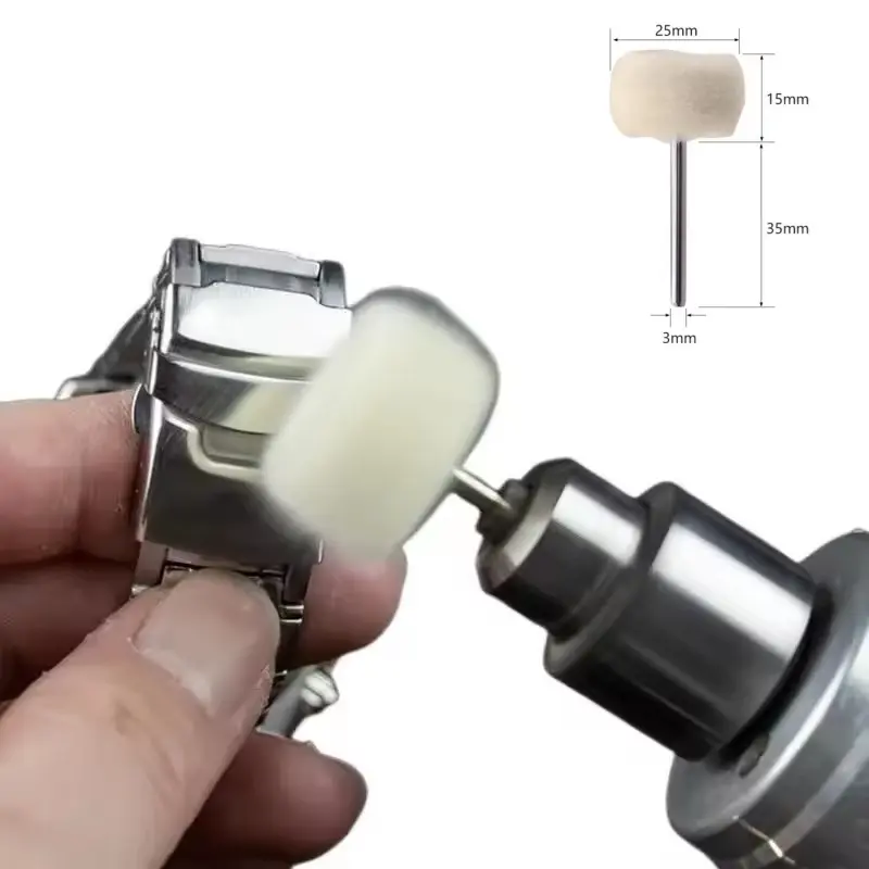 5-20Pcs Wool Wheel Polishing Head with 3mm Shank for Buffing Polishing Jewelry Metals Mini Polishing Tool Accessories
