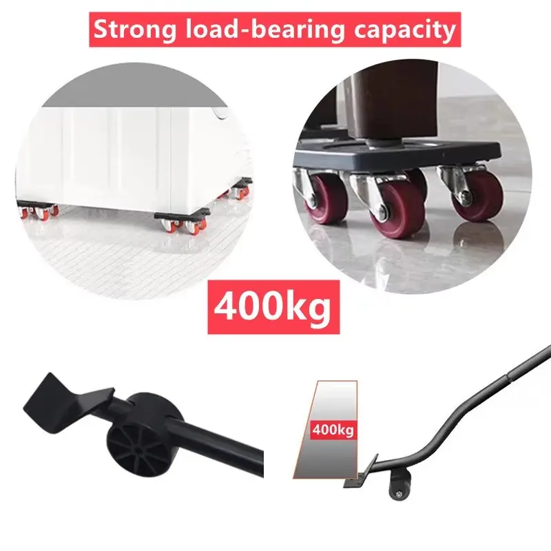 New 5Pcs Heavy Duty Furniture Lifter Furniture Moving Transport Roller Set Lifter Transport Tool Furniture Mover Roller Wheel