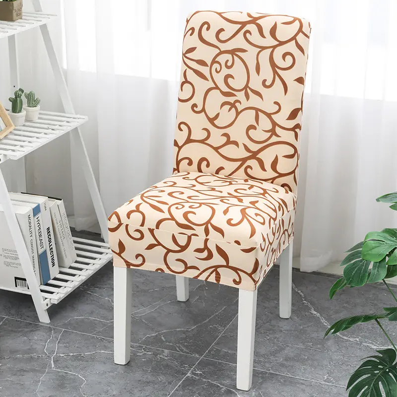 Elastic Spandex covers for dining room decoration, elastic cover for chair seat, kitchen and home decoration