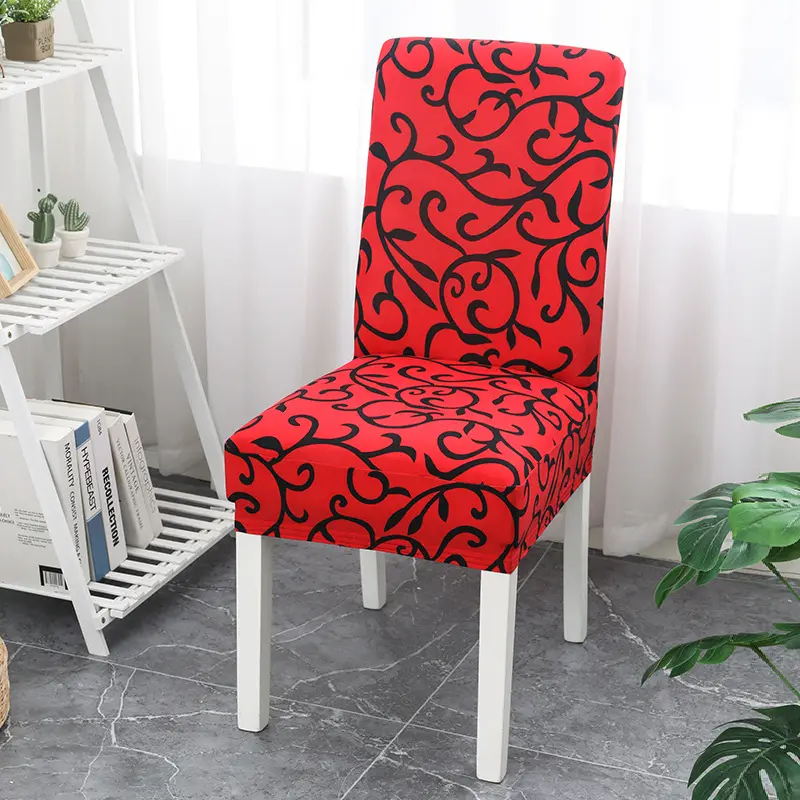 Elastic Spandex covers for dining room decoration, elastic cover for chair seat, kitchen and home decoration