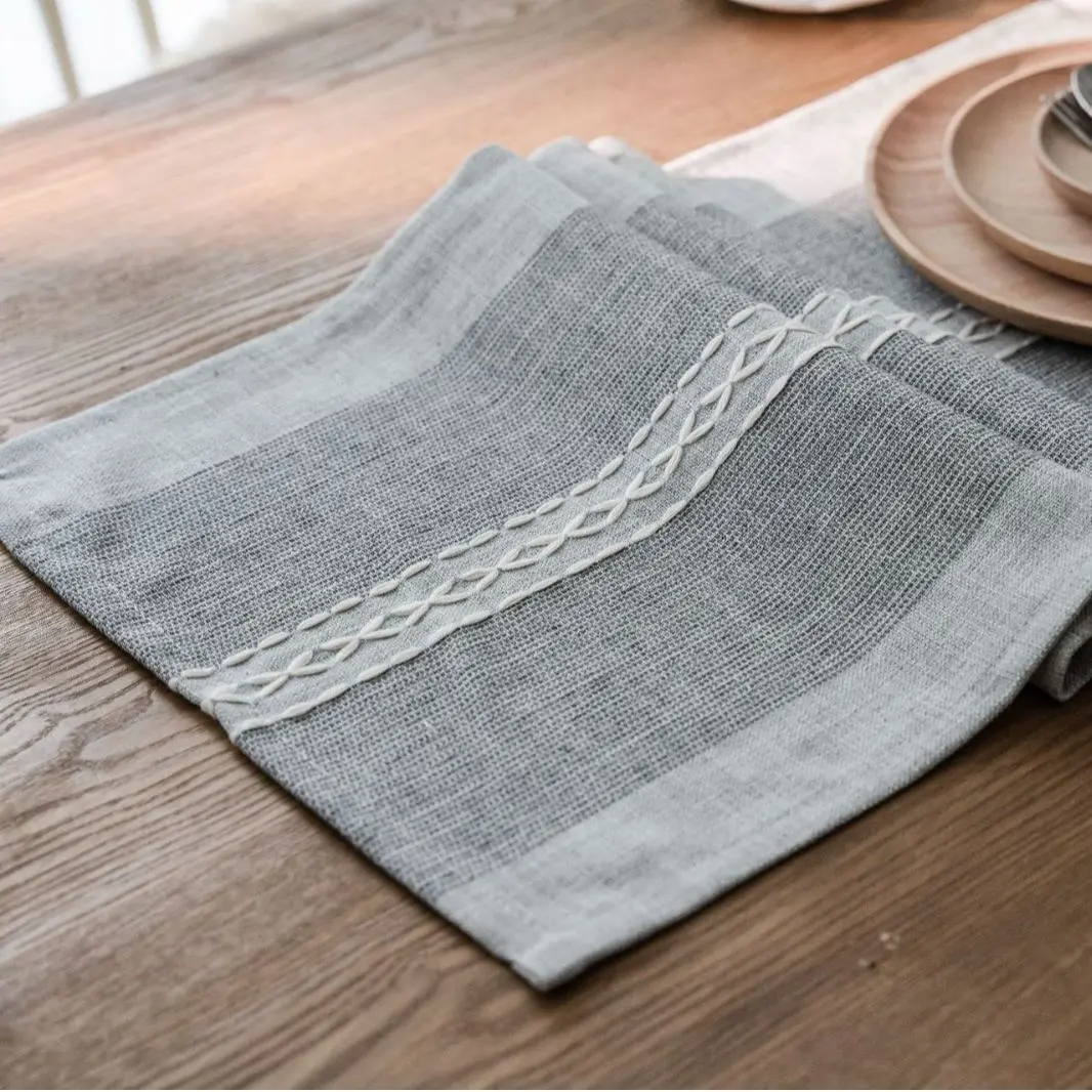 Nordic Jacquard Geometric Table Runner Wedding Party Decoration Dining Home Table Flag Cloth For Coffee Table Decor
