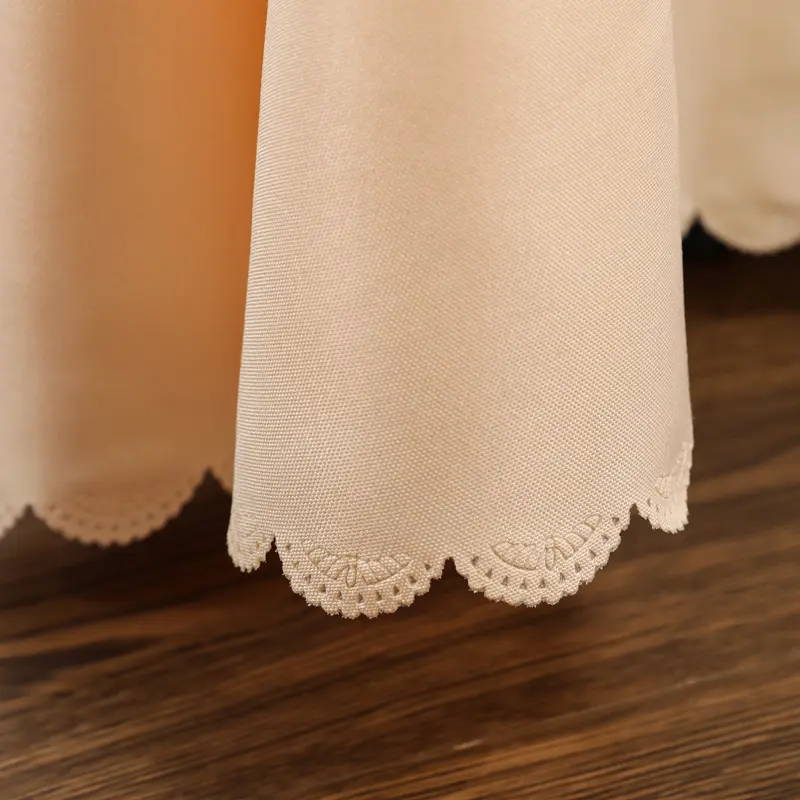 White Rectangle Polyester Tablecloth, Table Cloth Overlay for Birthday, Wedding, Banquet, Party Decoration, Dining Table Cover