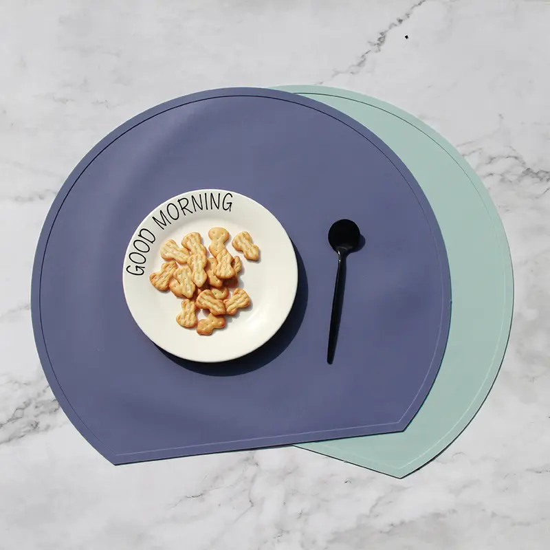 Tableware Silicone Placemat Waterproof Washable Heat Insulation Bowl Coaster Table Mat for Dining Table Kitchen Accessories