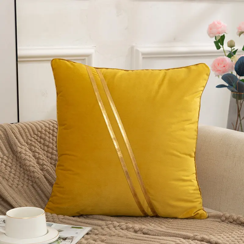 Velvet Pillowcase for Living Room Sofa Bedroom Home Decoration Solid Color Soft and Comfortable Cushion Cover Throw Pillow Cover