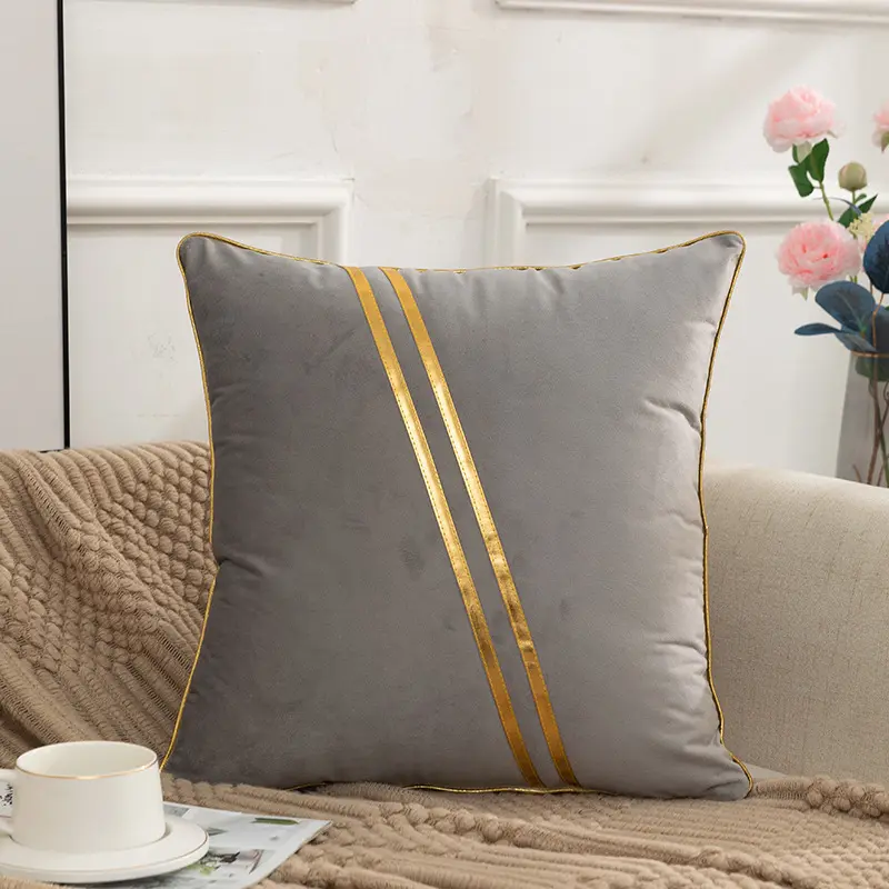 Velvet Pillowcase for Living Room Sofa Bedroom Home Decoration Solid Color Soft and Comfortable Cushion Cover Throw Pillow Cover