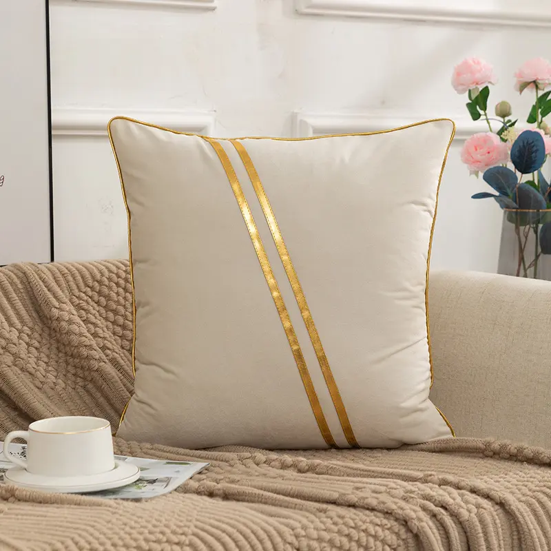 Velvet Pillowcase for Living Room Sofa Bedroom Home Decoration Solid Color Soft and Comfortable Cushion Cover Throw Pillow Cover
