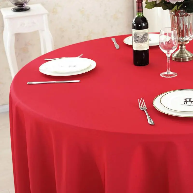 Wedding Christmas Decorative Table Cloth Round Tablecloths Dining Table Cover Birthday Banquet Decor Home Dining Table Cover